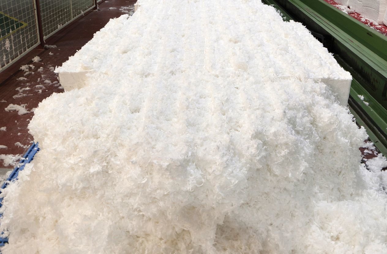 Raw cotton wool material