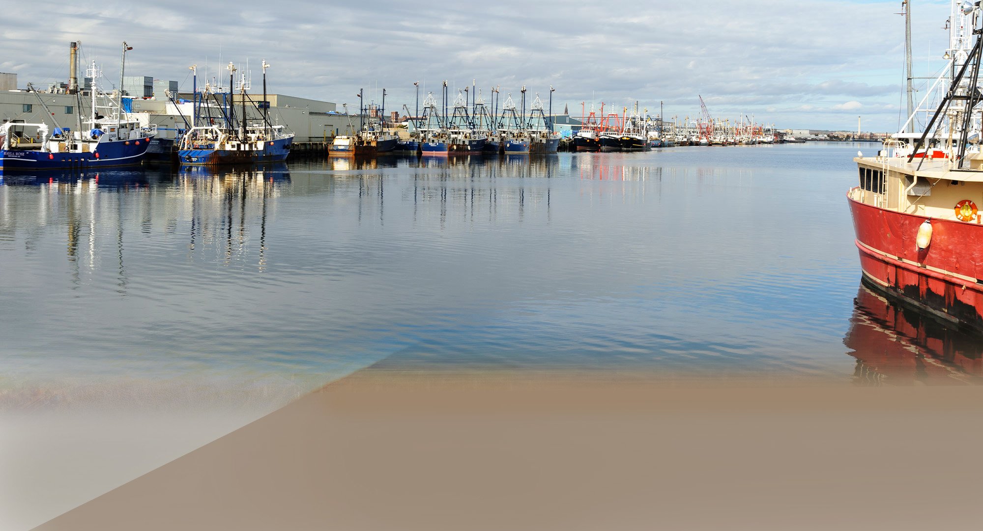 Cross Country Healthcare color photo of the South Coast, Massachusetts port.