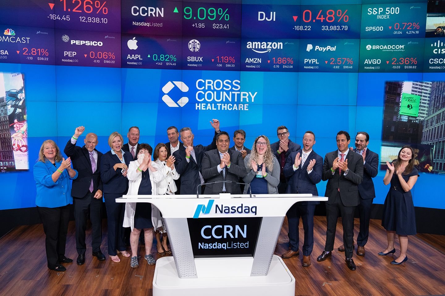 Cross Country CEO & Board Chairman Ring Nasdaq Closing Bell!