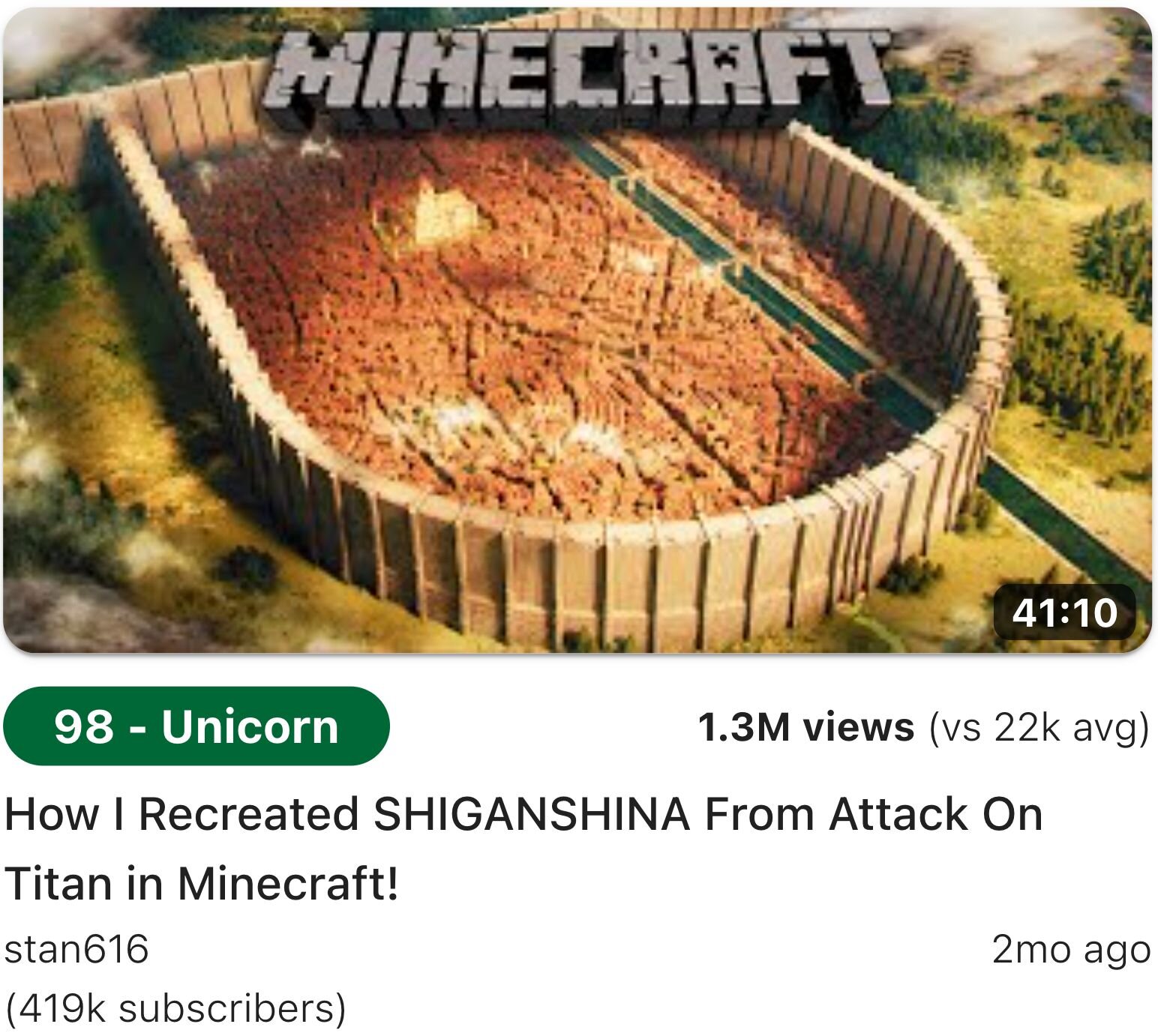 Viral Minecraft Video Topic