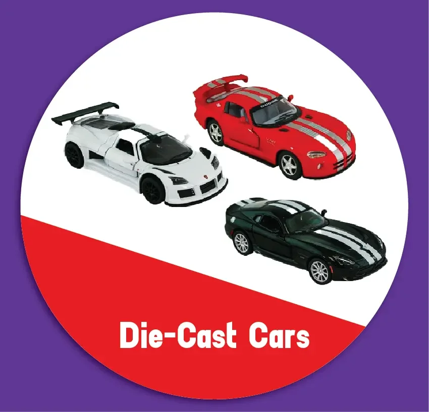 Die-Cast Cars category tile at Go! Toys and Games