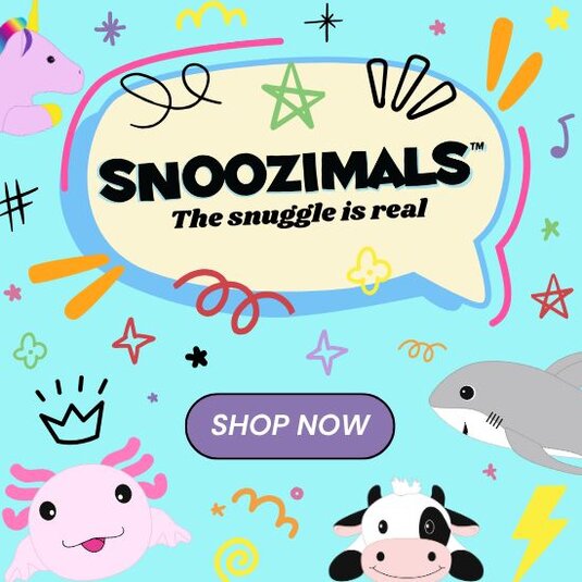 Explore the full Snoozimals plush toy collection