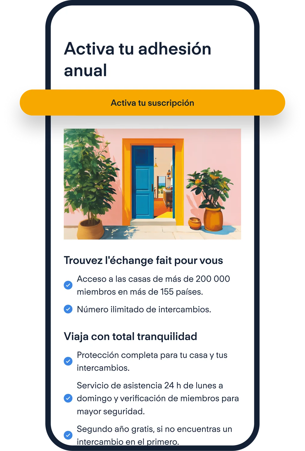 Pago de la Membresía de HomeExchange