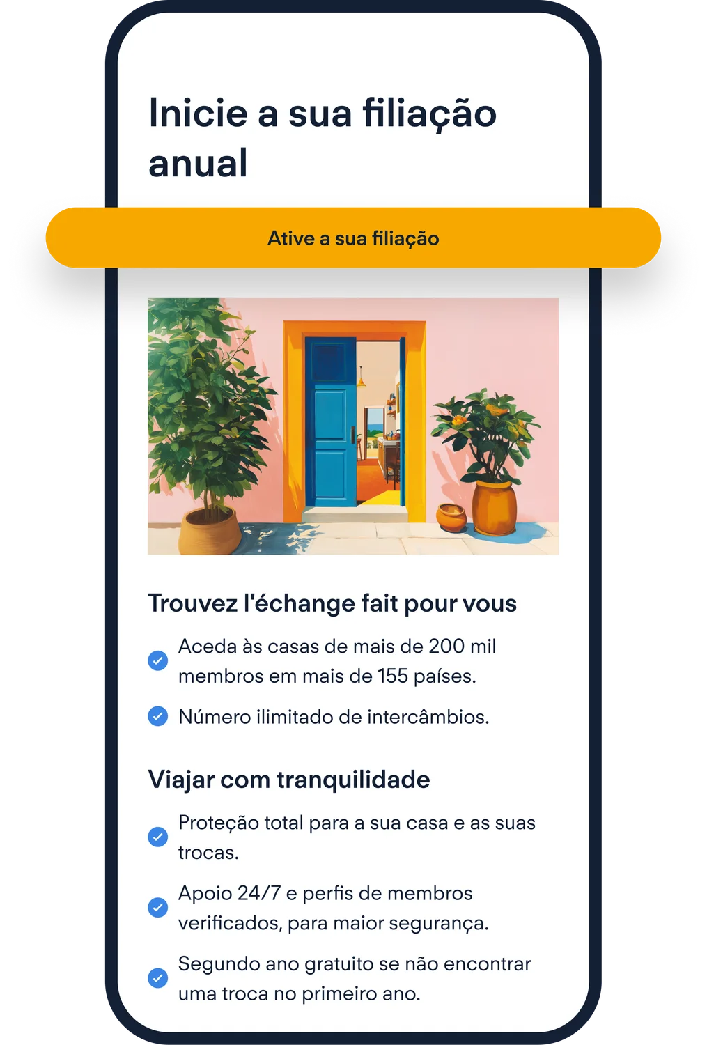Pagamento da Adesão ao HomeExchange