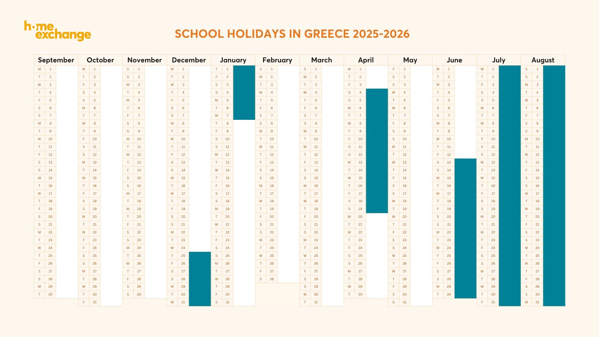 Greece's 2025-2026 school calendar