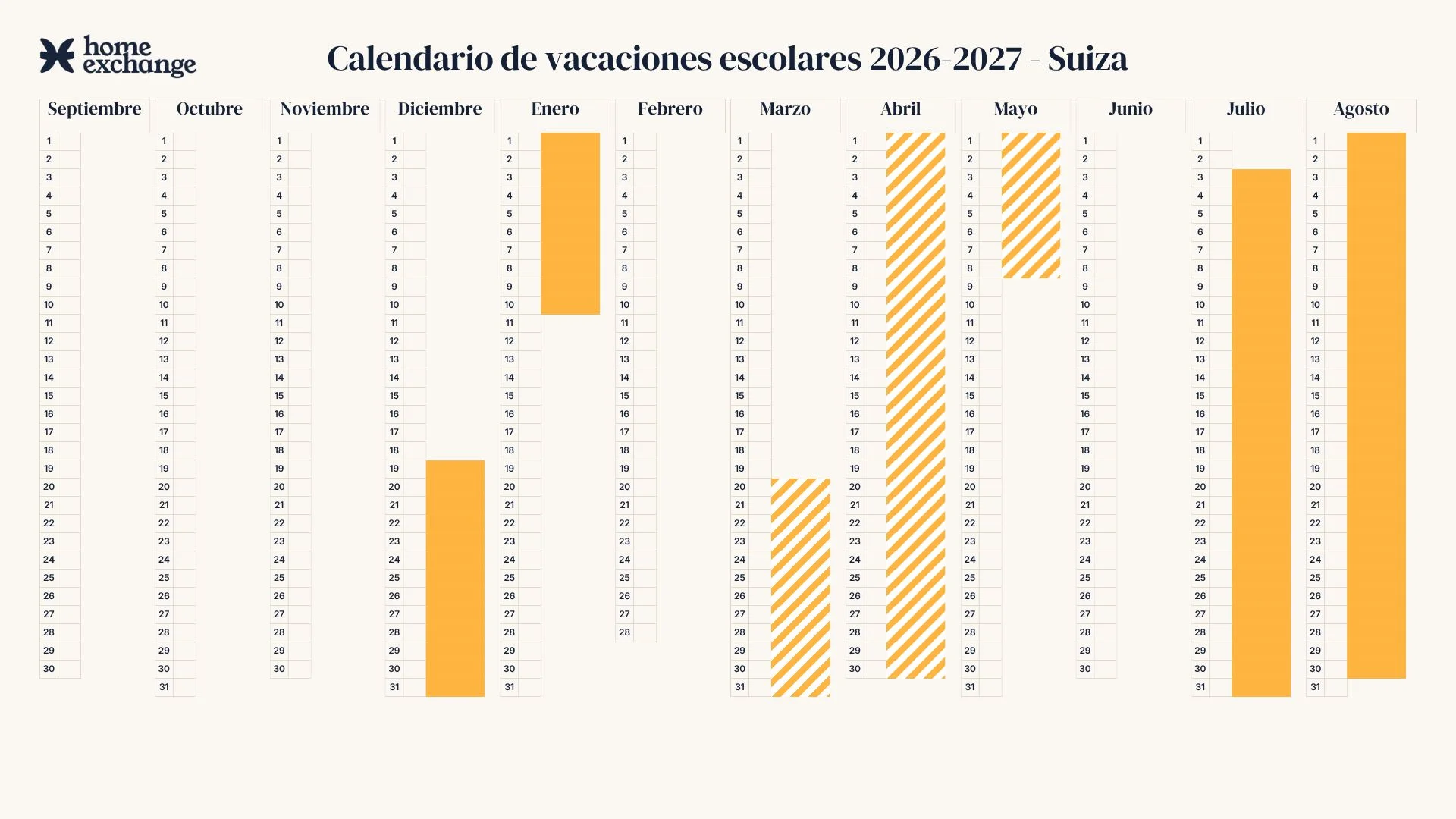 Calendario escolar en Inglaterra 2025-2026