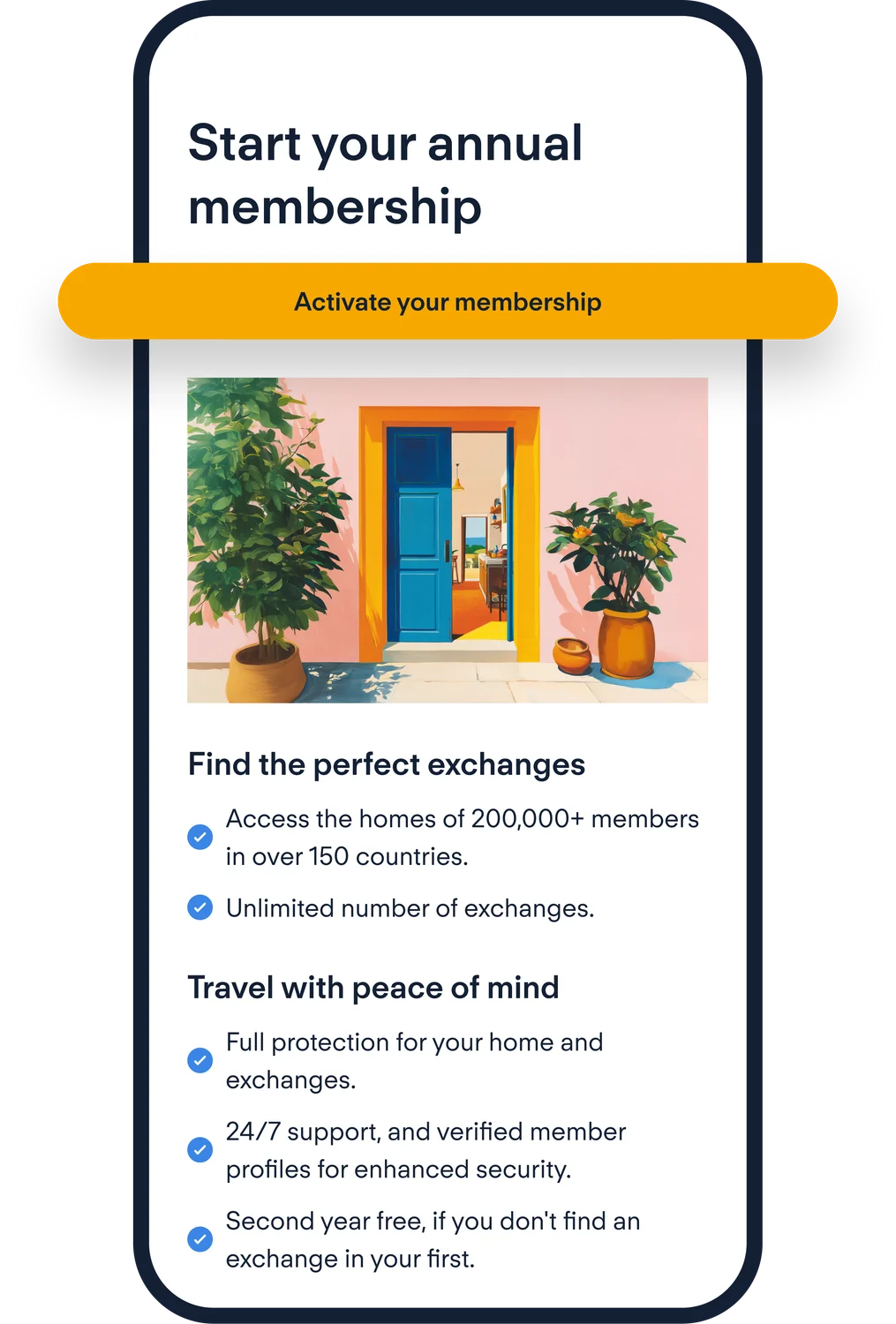 HomeExchange Membership Payment