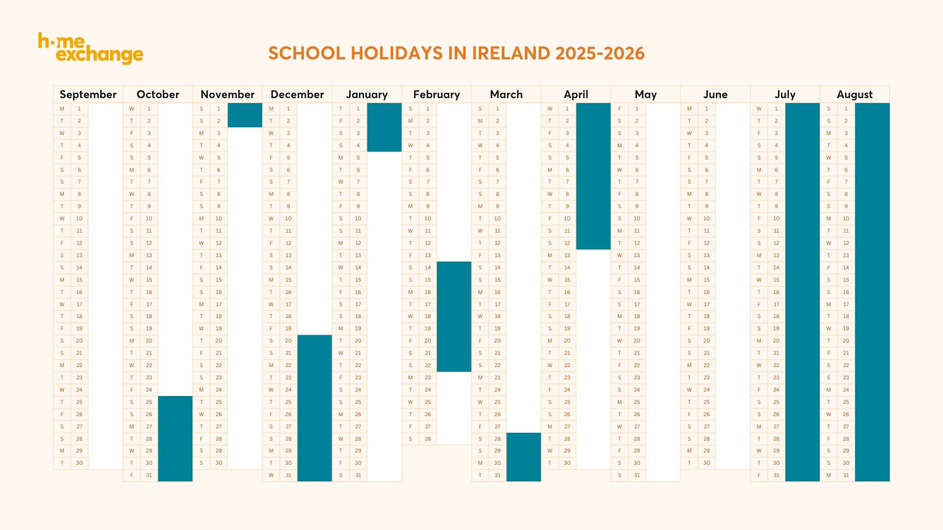 Ireland's 2025-2026 school calendar