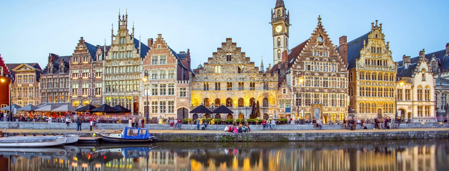 Graslei quay historic city center
