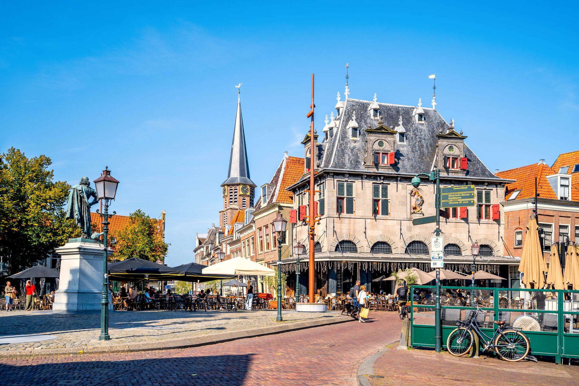Old city of Hoorn, IJsselmeer, Netherlands 