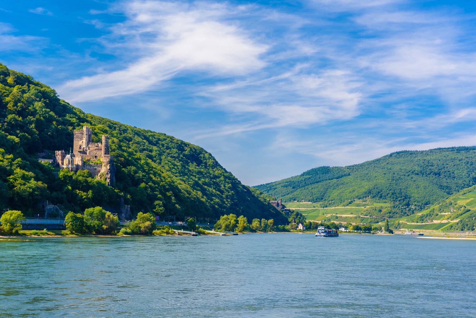 Rheinstein Castle in Ruedesheim
