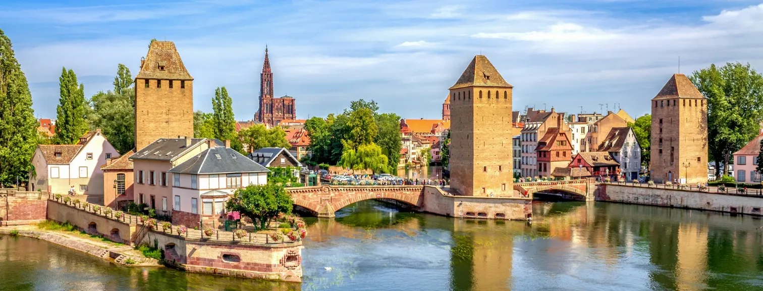 Old city of Strasburg, France