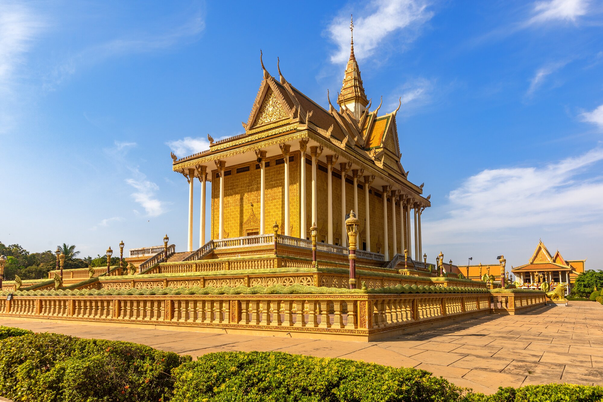 Oudong Buddhist Monastery in Kampong Speu Province, Cambodia