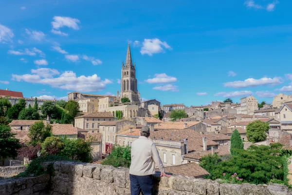 Medieval cobblestone streets and historic buildings in a European port town