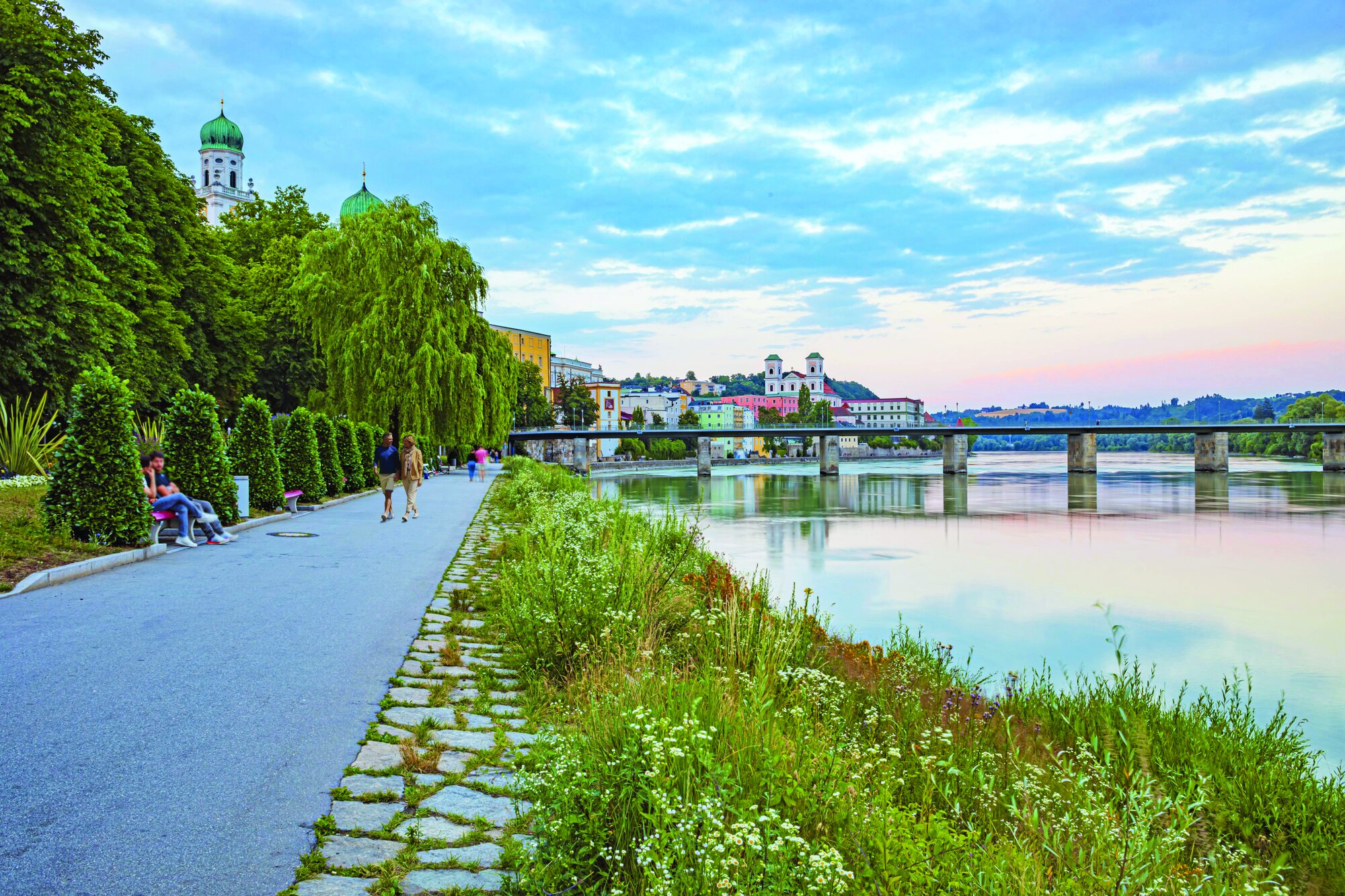passau river germany garden