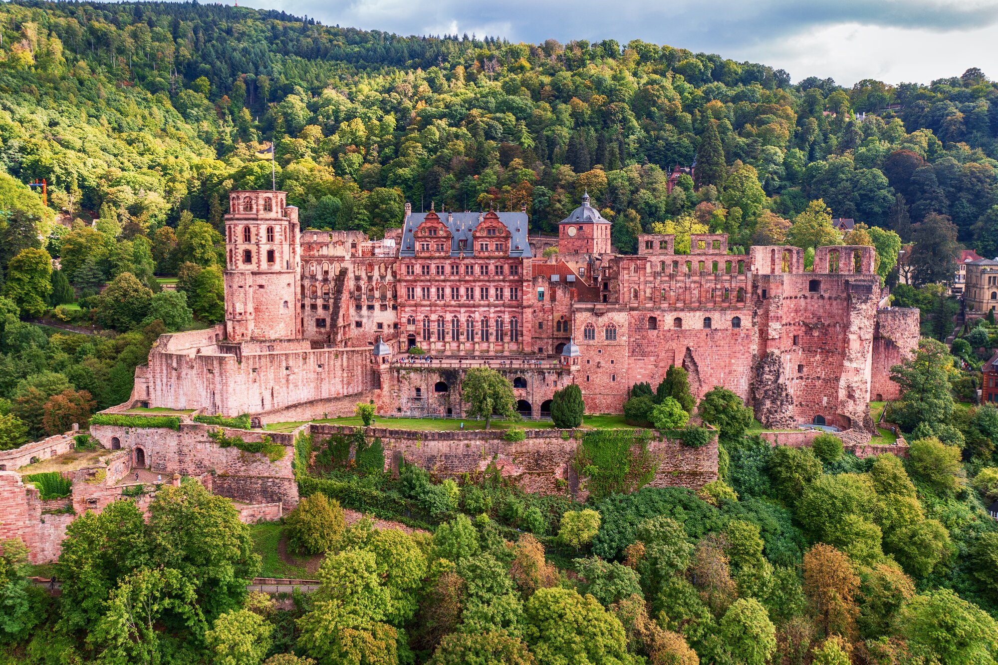 The castle (castle ruin) in Heidelberg