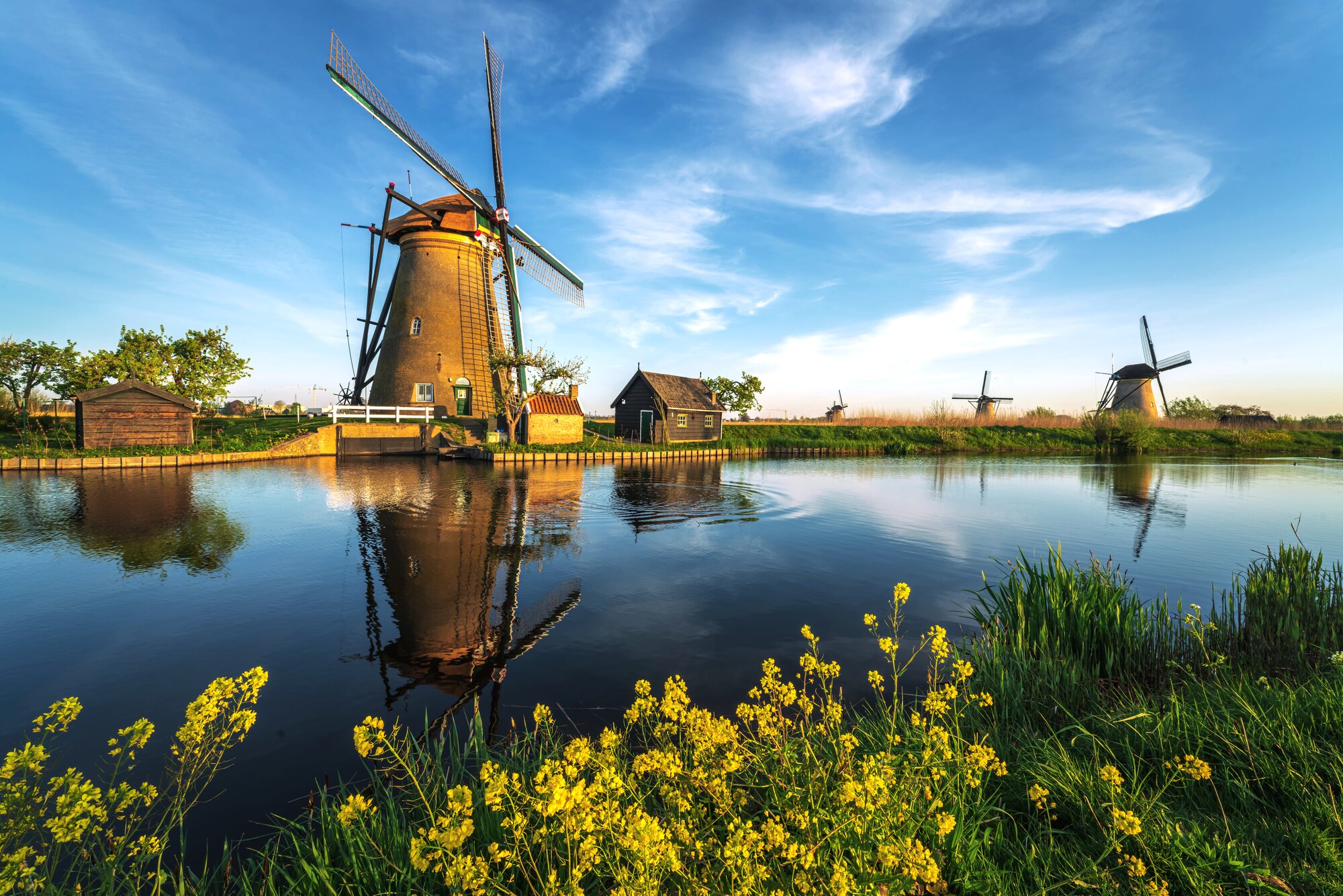 kinderdjik windmill unesco dutch belgian
