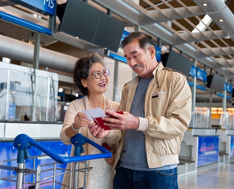 Guests at the airport