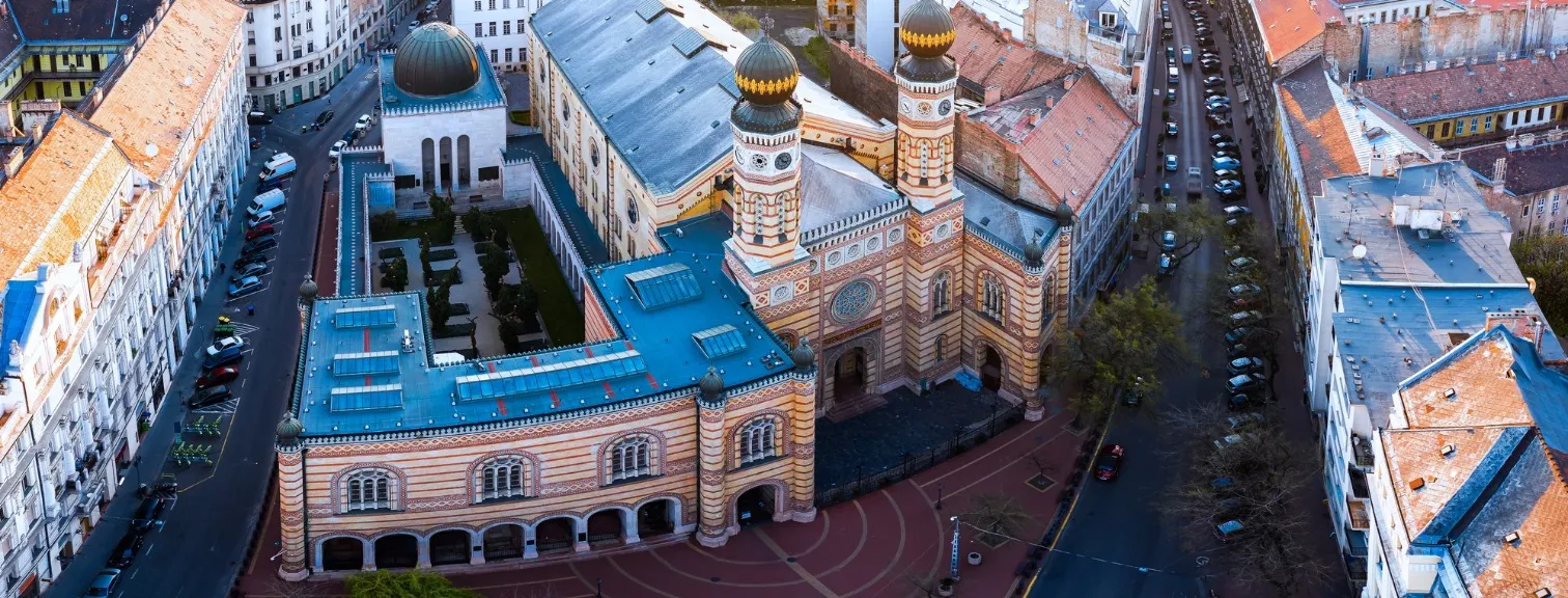 Aerial view of Budapest