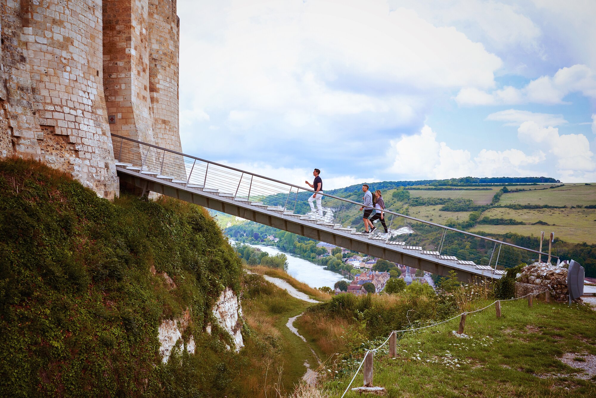 Climbing castles in Les Andelys