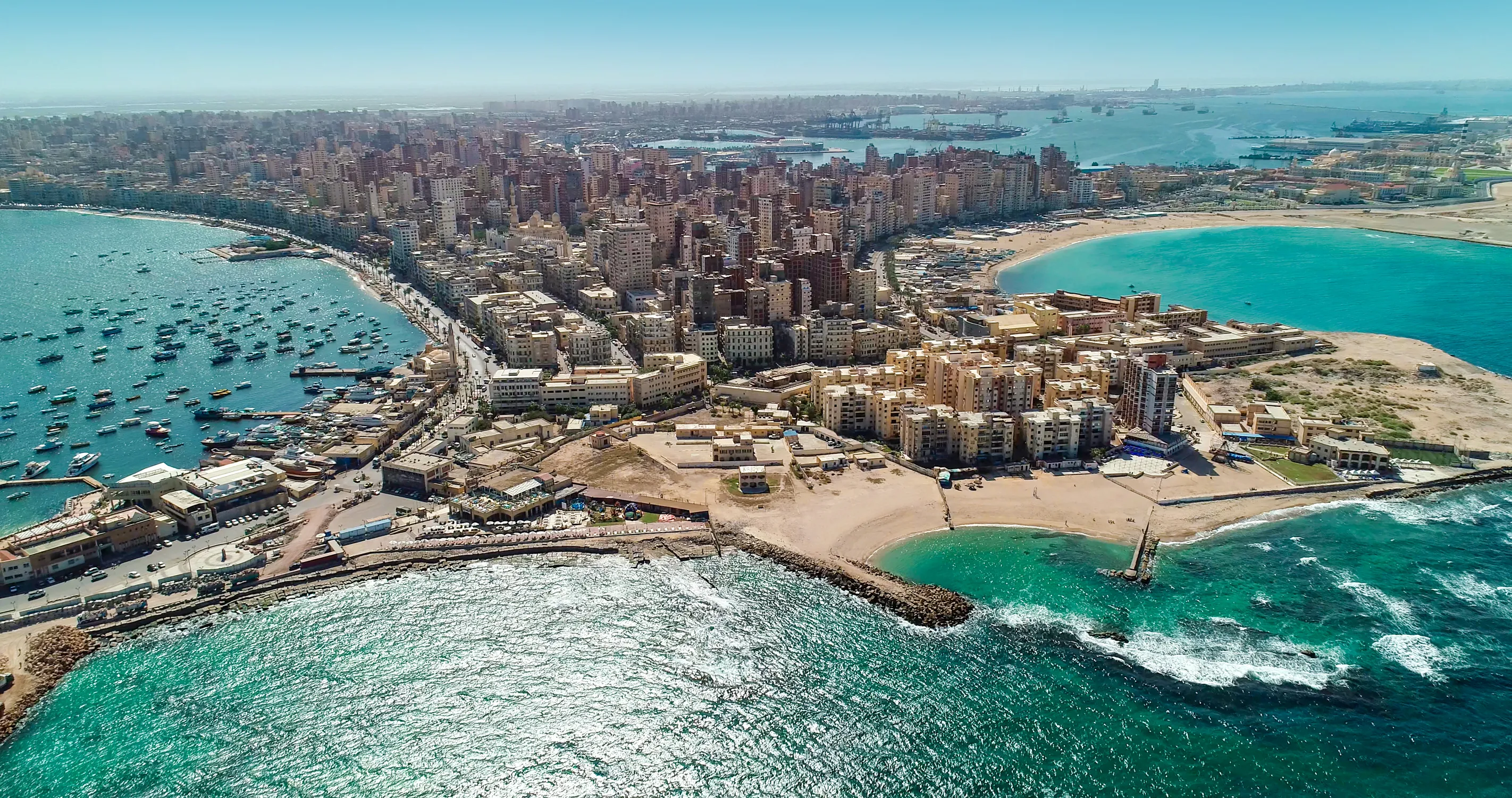 Aerial view of Alexandria