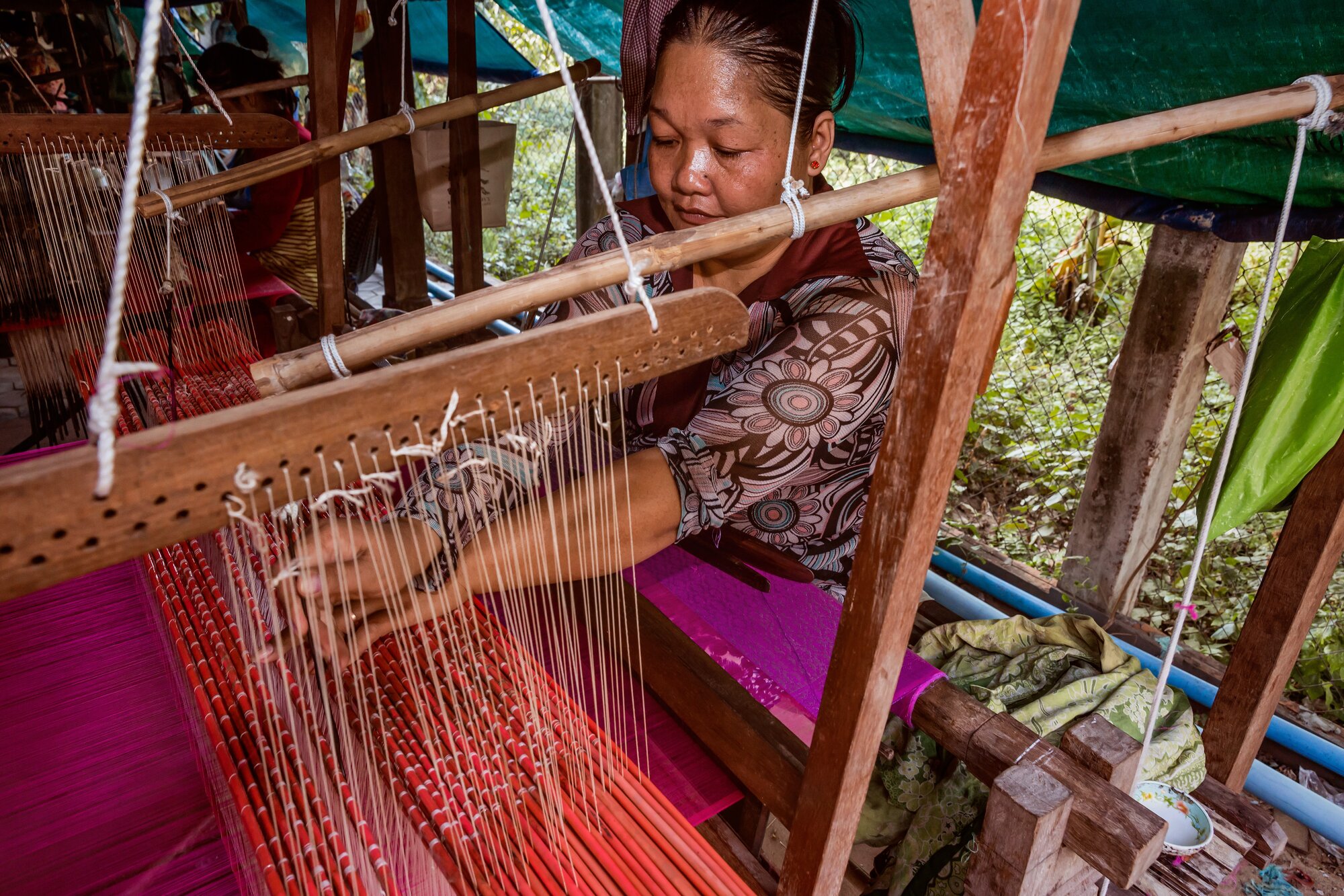 Silk Weaving Village & Local School Visit