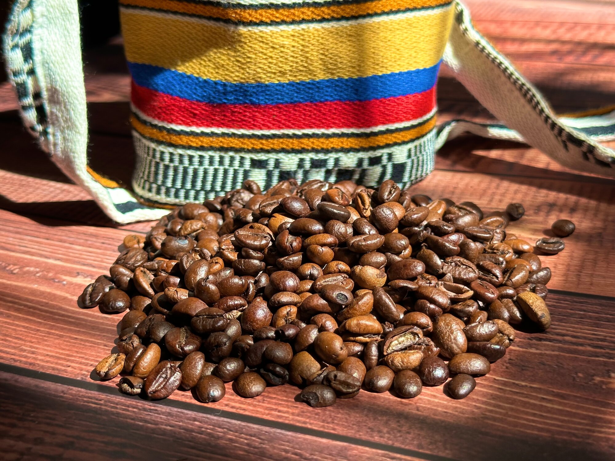 Pure and fresh Colombian coffee