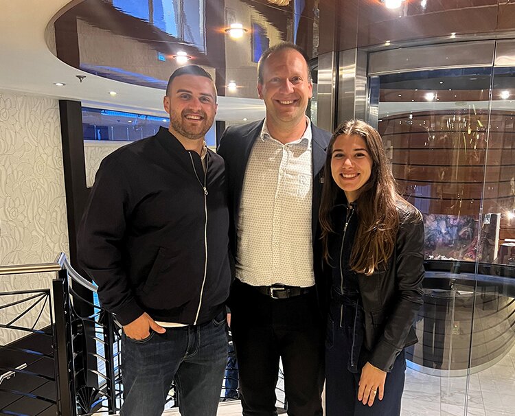 Picture of two newly engaged guests