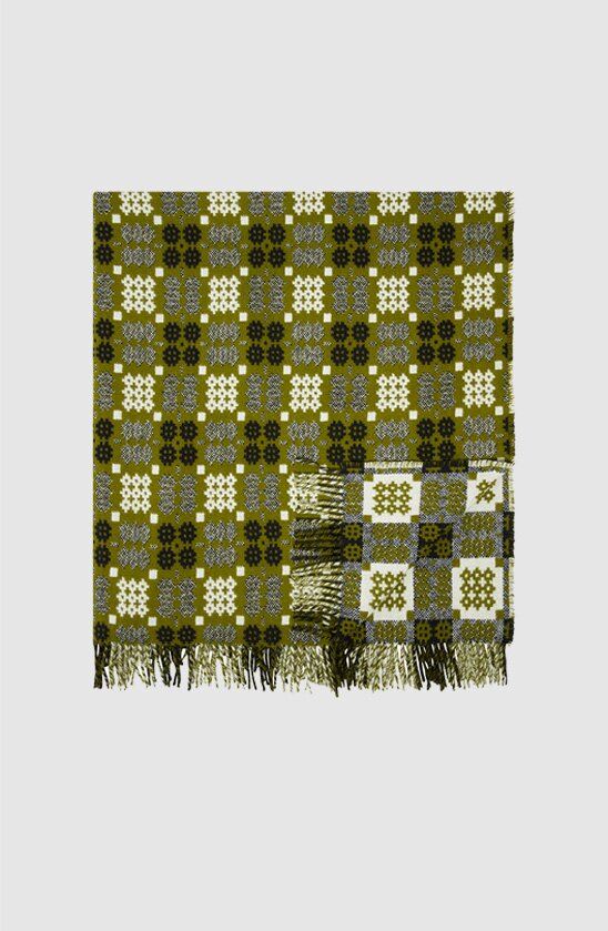Welsh Blanket - Apple Green