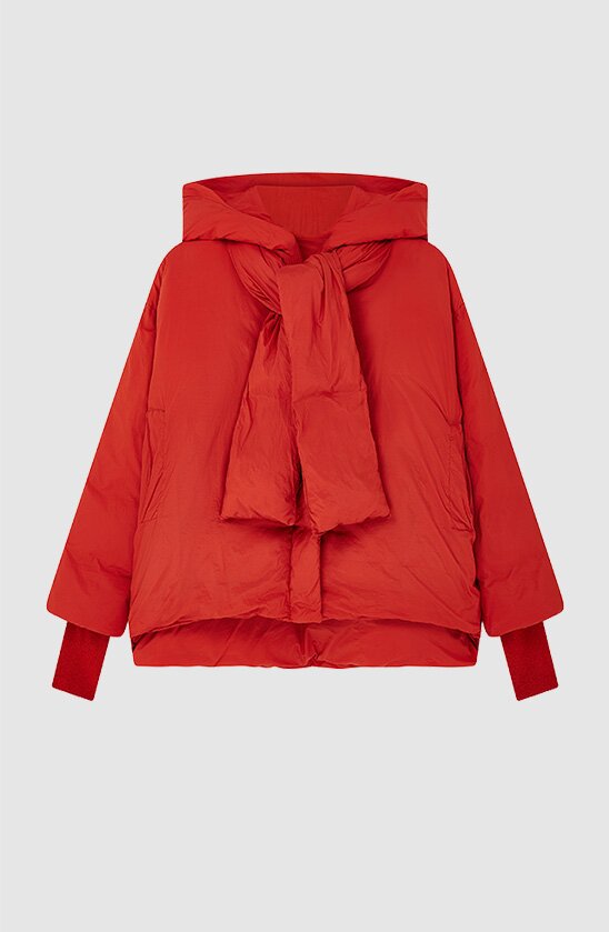 Red Puffer coat