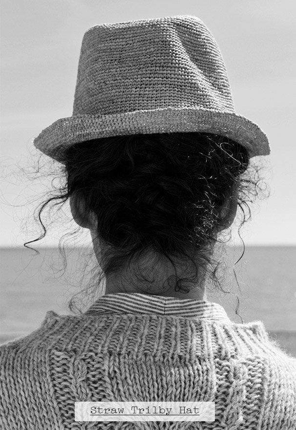 Straw Trilby Hat