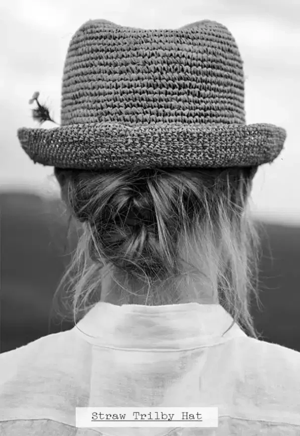 Straw Trilby Hat