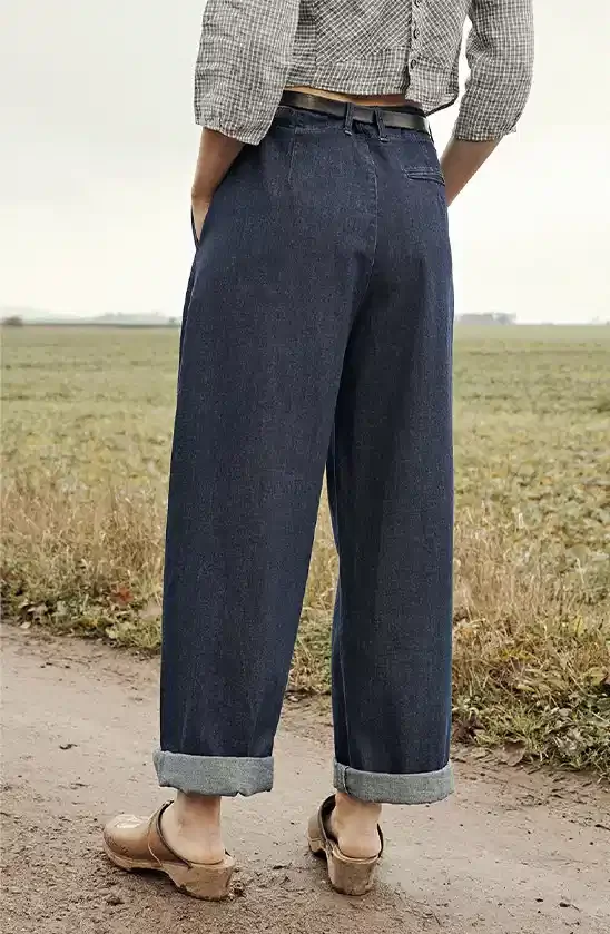 Wide Denim Pants