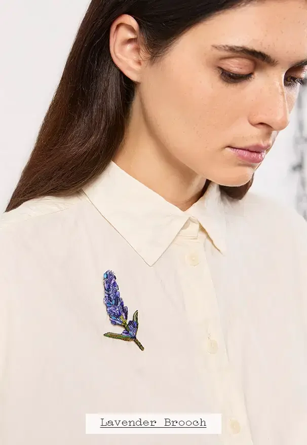 Lavender Brooch