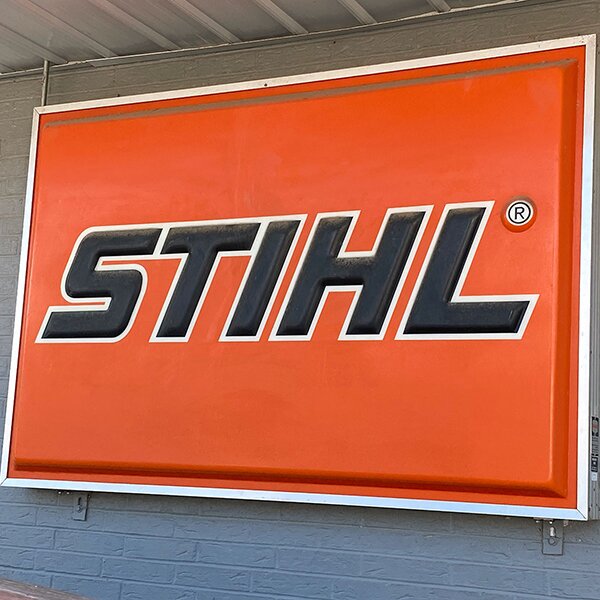 STIHL sign at Dekalb Hardware