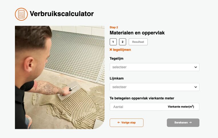 Verbruikscalculator van Coba