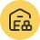garage with boxes icon