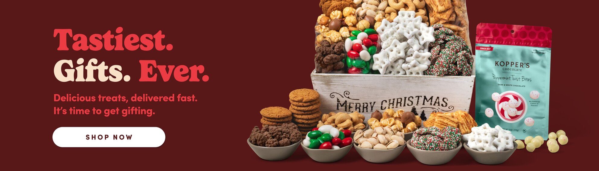 Tastiest Gifts Ever, delicious treats delivered fast, it's time to get gifting shop now