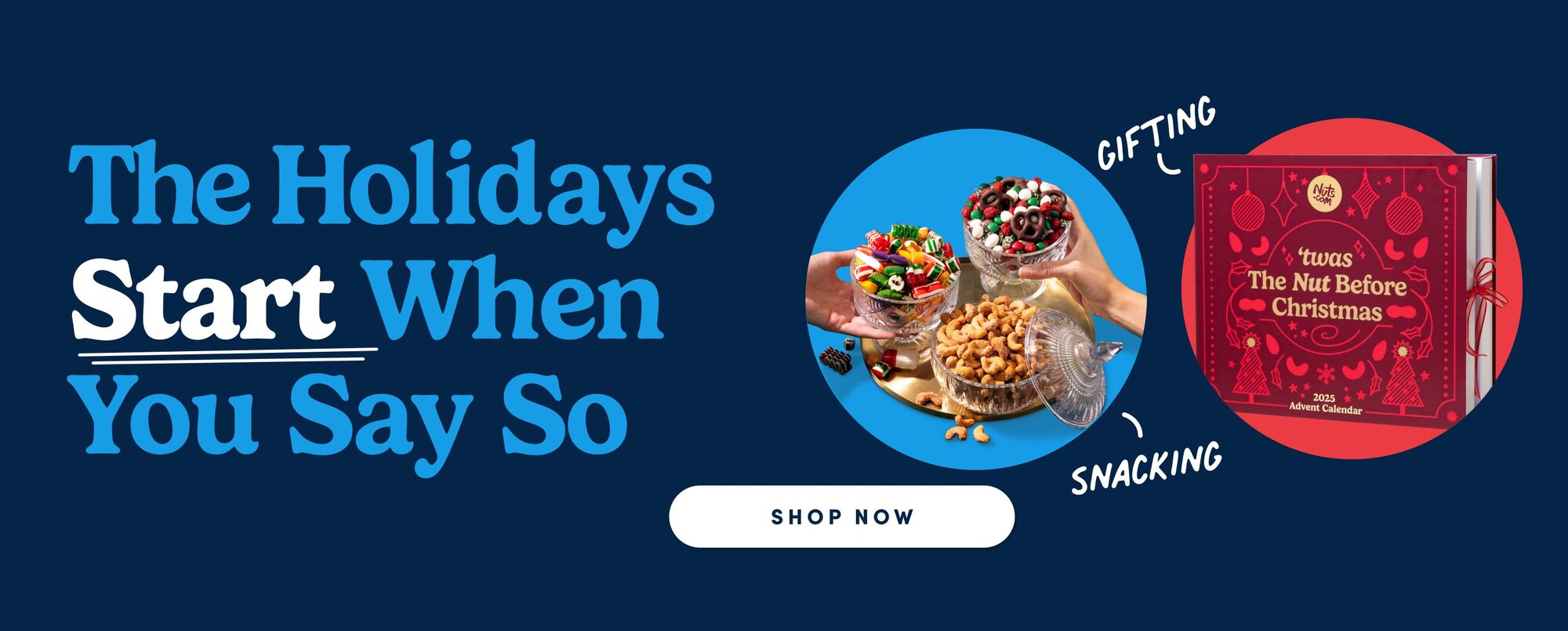 The holidays start when you say so 