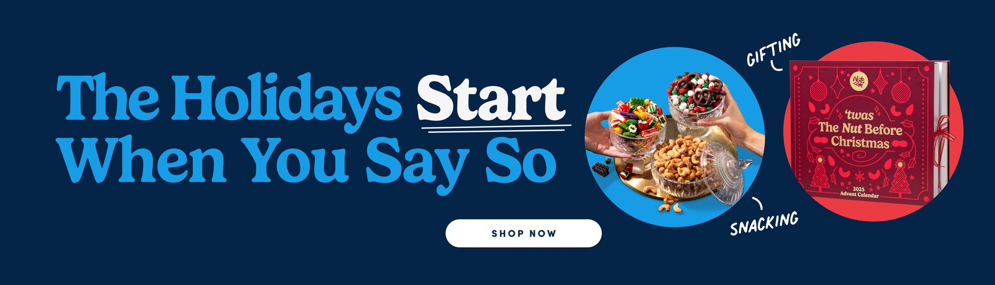 The holidays start when you say so 