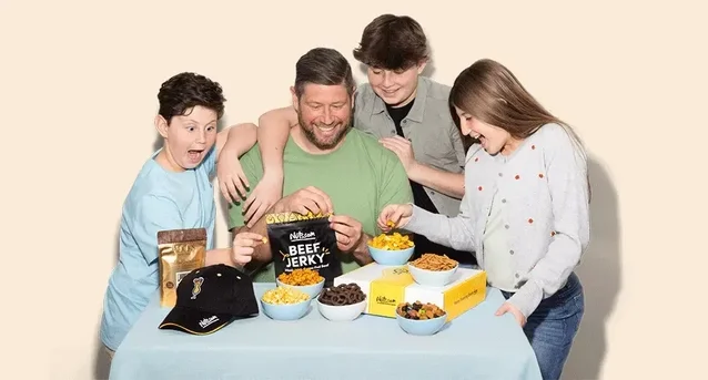 Image of dad with kids