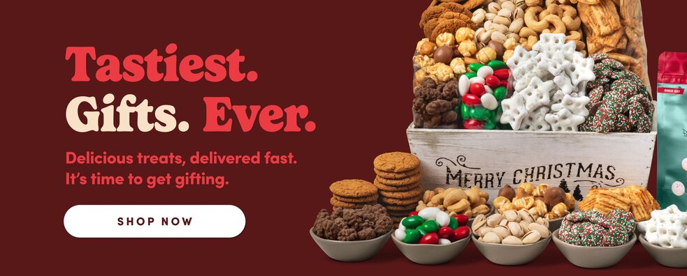 Tastiest Gifts Ever, delicious treats delivered fast, it's time to get gifting shop now