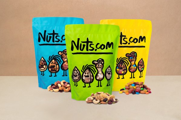 Various nuts.com trail mix bags