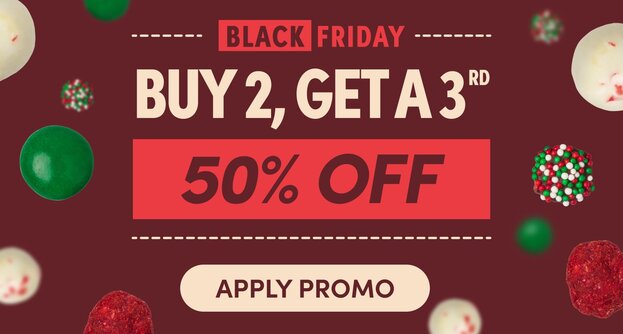 black friday buy 2, get a 3rd 50% off apply promo