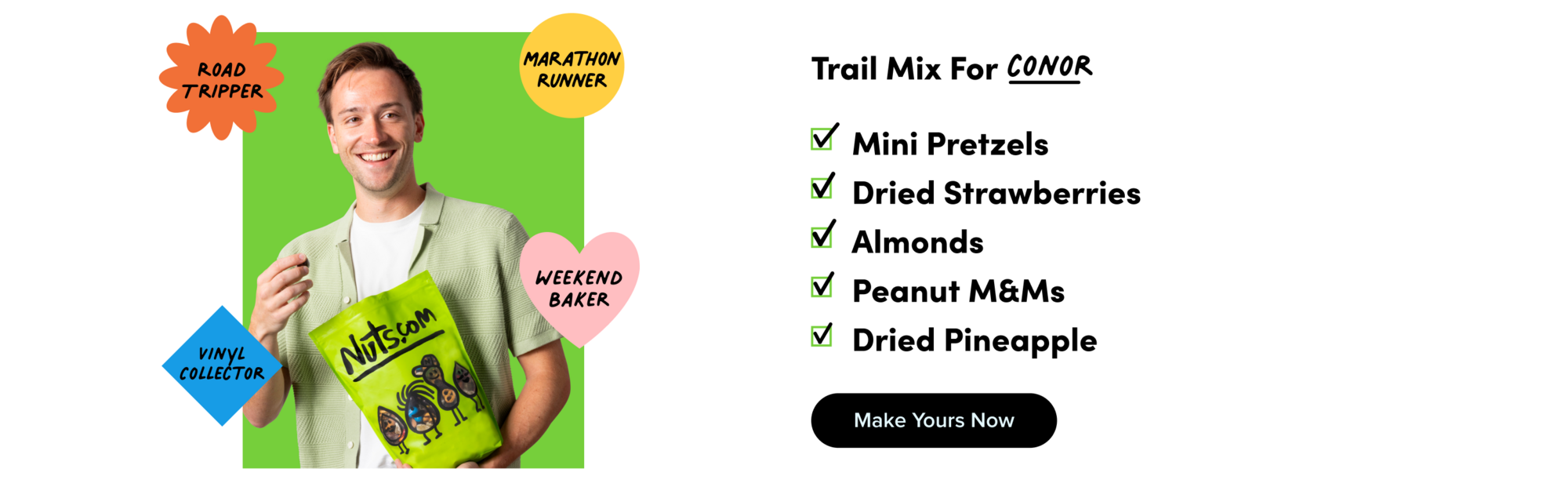 Trail Mix for Conor.  Make yours now.