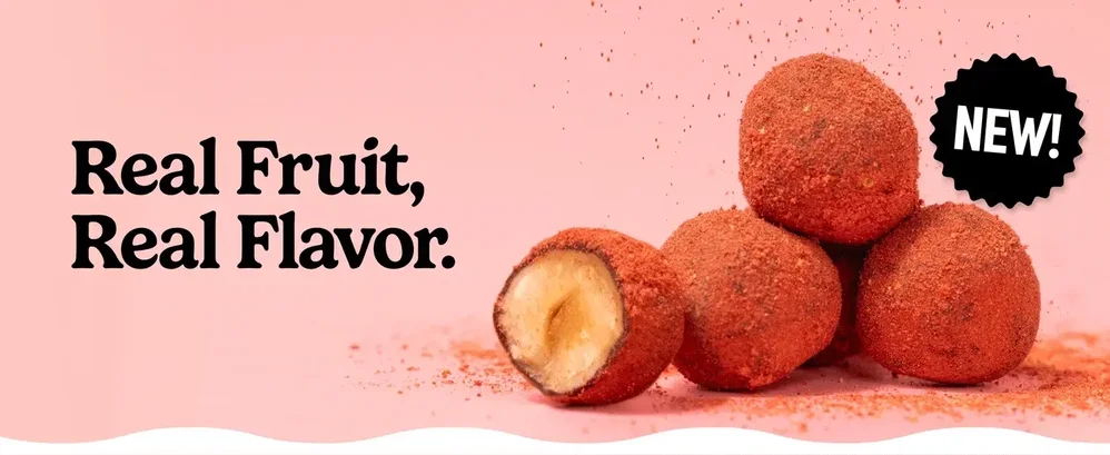 real dusted fruit