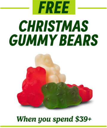 free christmas gummy bears when you spend $39+