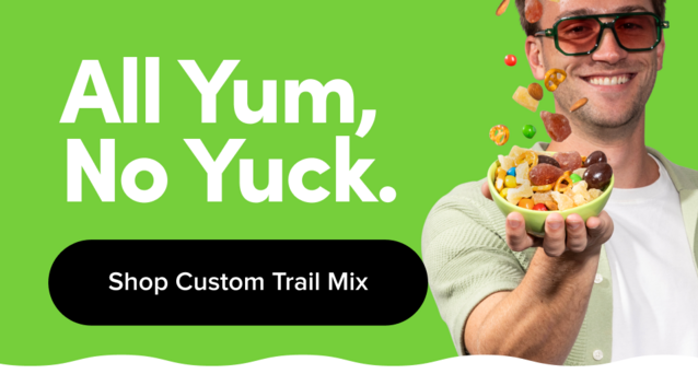 All Yum, No Yuck.  Don't pick around for the good stuff.  Make trail mixes of only your favorites.  Customize here.