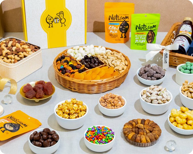 Various nuts.com gift products