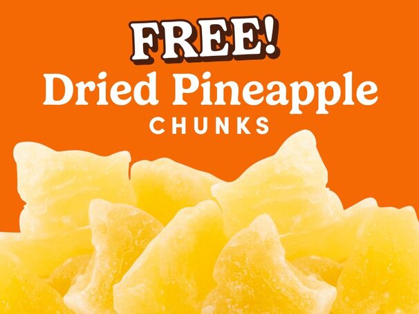 Free Dried Pineapple Chunks